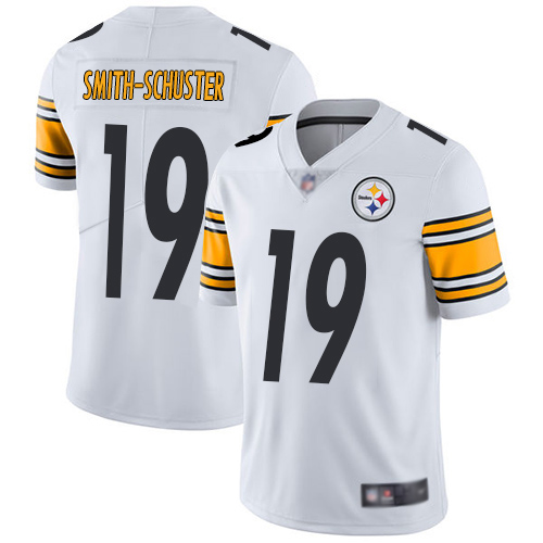 Youth Pittsburgh Steelers Football 19 Limited White JuJu Smith Schuster Road Vapor Untouchable Nike NFL Jersey